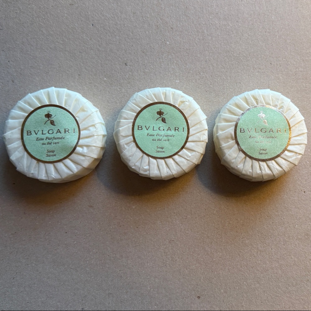 Bulgari Au The Vert Perfumed Soap Trio